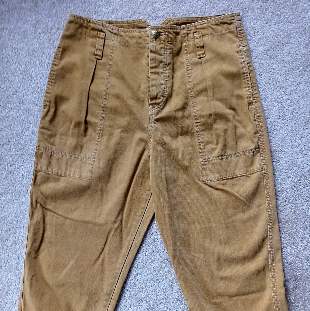 Free People High Rise Pleat Pant